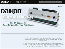 Tablet Screenshot of daikonelectronics.com